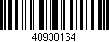 Código de barras (EAN, GTIN, SKU, ISBN): '40938164'