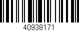 Código de barras (EAN, GTIN, SKU, ISBN): '40938171'