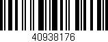 Código de barras (EAN, GTIN, SKU, ISBN): '40938176'