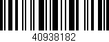 Código de barras (EAN, GTIN, SKU, ISBN): '40938182'