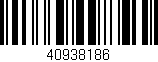 Código de barras (EAN, GTIN, SKU, ISBN): '40938186'