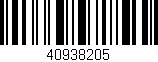 Código de barras (EAN, GTIN, SKU, ISBN): '40938205'