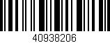 Código de barras (EAN, GTIN, SKU, ISBN): '40938206'