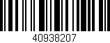 Código de barras (EAN, GTIN, SKU, ISBN): '40938207'