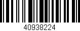 Código de barras (EAN, GTIN, SKU, ISBN): '40938224'
