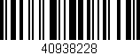 Código de barras (EAN, GTIN, SKU, ISBN): '40938228'