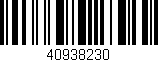 Código de barras (EAN, GTIN, SKU, ISBN): '40938230'
