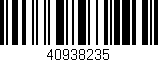 Código de barras (EAN, GTIN, SKU, ISBN): '40938235'