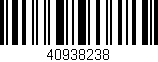 Código de barras (EAN, GTIN, SKU, ISBN): '40938238'