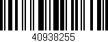 Código de barras (EAN, GTIN, SKU, ISBN): '40938255'