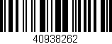 Código de barras (EAN, GTIN, SKU, ISBN): '40938262'
