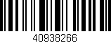 Código de barras (EAN, GTIN, SKU, ISBN): '40938266'