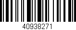 Código de barras (EAN, GTIN, SKU, ISBN): '40938271'