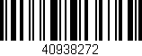 Código de barras (EAN, GTIN, SKU, ISBN): '40938272'