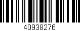 Código de barras (EAN, GTIN, SKU, ISBN): '40938276'