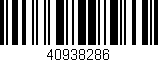 Código de barras (EAN, GTIN, SKU, ISBN): '40938286'