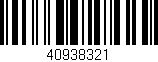 Código de barras (EAN, GTIN, SKU, ISBN): '40938321'