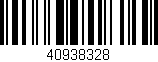 Código de barras (EAN, GTIN, SKU, ISBN): '40938328'
