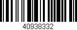 Código de barras (EAN, GTIN, SKU, ISBN): '40938332'