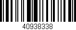 Código de barras (EAN, GTIN, SKU, ISBN): '40938338'