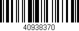 Código de barras (EAN, GTIN, SKU, ISBN): '40938370'