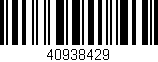 Código de barras (EAN, GTIN, SKU, ISBN): '40938429'