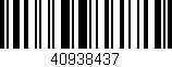Código de barras (EAN, GTIN, SKU, ISBN): '40938437'