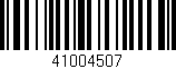 Código de barras (EAN, GTIN, SKU, ISBN): '41004507'