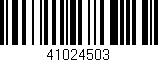 Código de barras (EAN, GTIN, SKU, ISBN): '41024503'