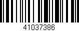 Código de barras (EAN, GTIN, SKU, ISBN): '41037386'