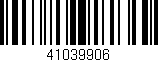 Código de barras (EAN, GTIN, SKU, ISBN): '41039906'