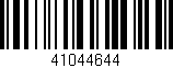 Código de barras (EAN, GTIN, SKU, ISBN): '41044644'