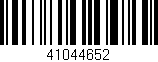 Código de barras (EAN, GTIN, SKU, ISBN): '41044652'