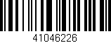 Código de barras (EAN, GTIN, SKU, ISBN): '41046226'