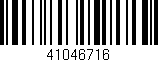 Código de barras (EAN, GTIN, SKU, ISBN): '41046716'