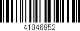 Código de barras (EAN, GTIN, SKU, ISBN): '41046952'