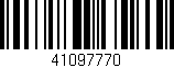 Código de barras (EAN, GTIN, SKU, ISBN): '41097770'