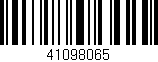 Código de barras (EAN, GTIN, SKU, ISBN): '41098065'