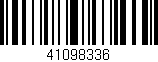 Código de barras (EAN, GTIN, SKU, ISBN): '41098336'