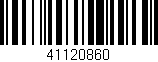 Código de barras (EAN, GTIN, SKU, ISBN): '41120860'