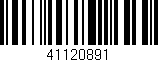 Código de barras (EAN, GTIN, SKU, ISBN): '41120891'