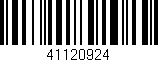 Código de barras (EAN, GTIN, SKU, ISBN): '41120924'