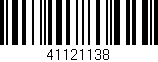 Código de barras (EAN, GTIN, SKU, ISBN): '41121138'