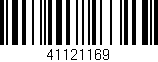 Código de barras (EAN, GTIN, SKU, ISBN): '41121169'