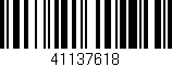 Código de barras (EAN, GTIN, SKU, ISBN): '41137618'