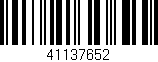 Código de barras (EAN, GTIN, SKU, ISBN): '41137652'