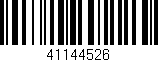 Código de barras (EAN, GTIN, SKU, ISBN): '41144526'