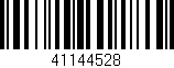 Código de barras (EAN, GTIN, SKU, ISBN): '41144528'
