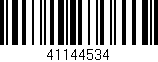 Código de barras (EAN, GTIN, SKU, ISBN): '41144534'