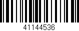 Código de barras (EAN, GTIN, SKU, ISBN): '41144536'